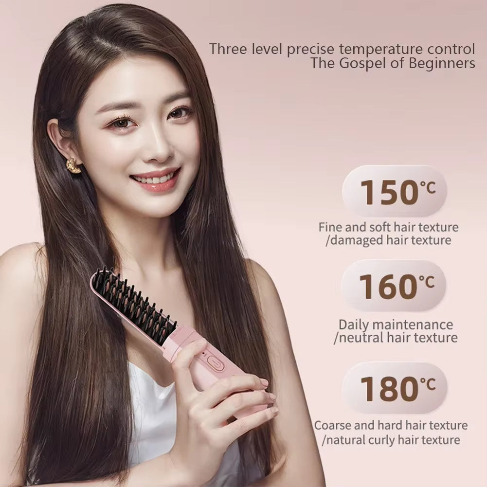 Casa De Belleza Mini Portable Wireless Hair Straightener