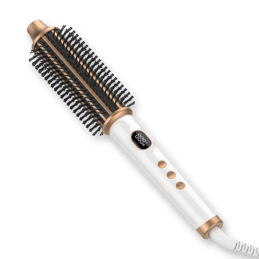 Casa De Belleza Ionic Negative Ion round Electric Heated Thermal Brush Curling Iron Hair Curler Set
